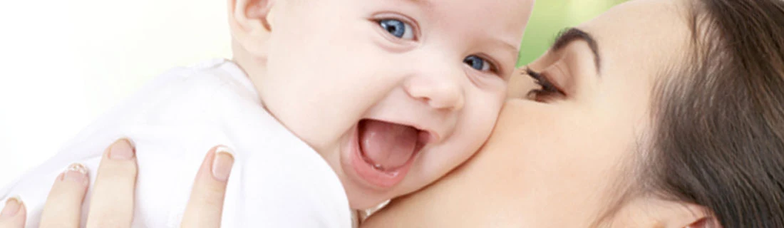 Baby Laughing With Mom