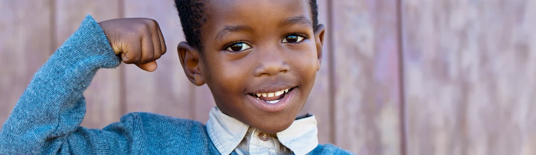 Child Smile Showing Muscle