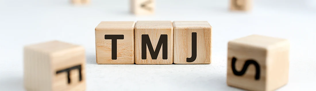 TMJ Wooden Blocks Acronym For Temporomandibular Joint Disorder