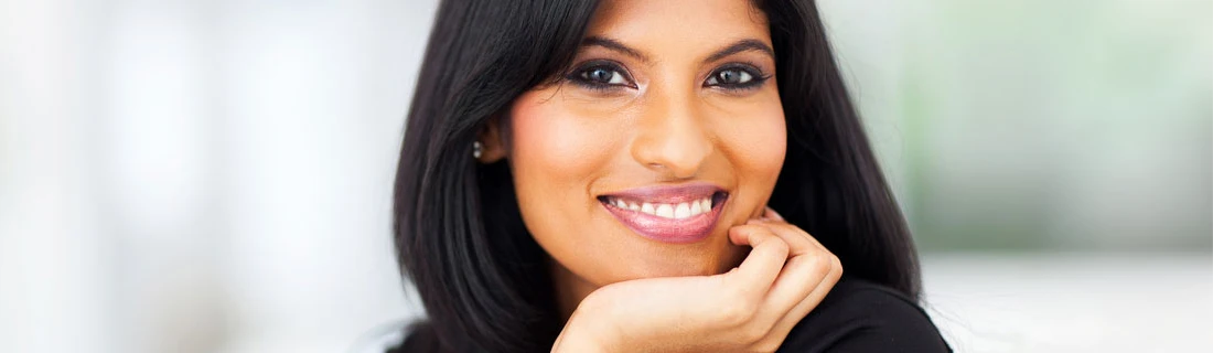 Woman Smiling After Gum Lift Procedure