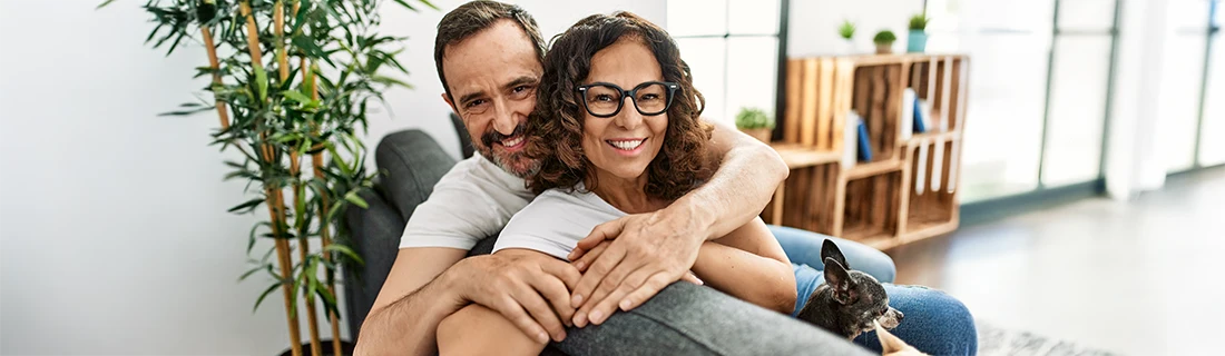 Happy Smiling Couple At Home