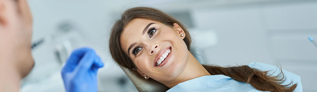 Woman having a Dental Cleaning Done